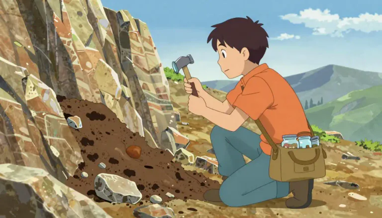 Visual representation of "geologist" - A person who studies rocks, earth, and the history of earth