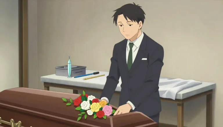 Visual representation of "undertaker" - A person whose business is preparing dead bodies for burial or cremation and making arrangements for funerals.