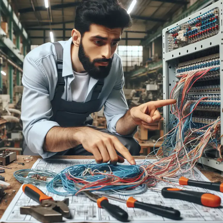 Visual representation of "fault" - A defect or malfunction in a machine or piece of equipment