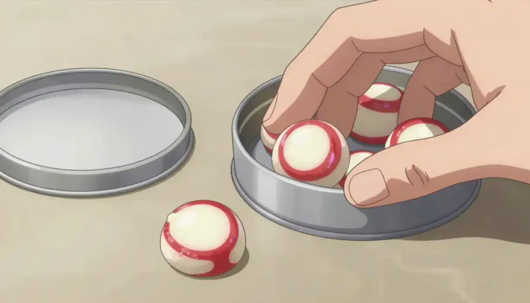 Visual representation of "pastille" - A small flavored or medicated candy.
