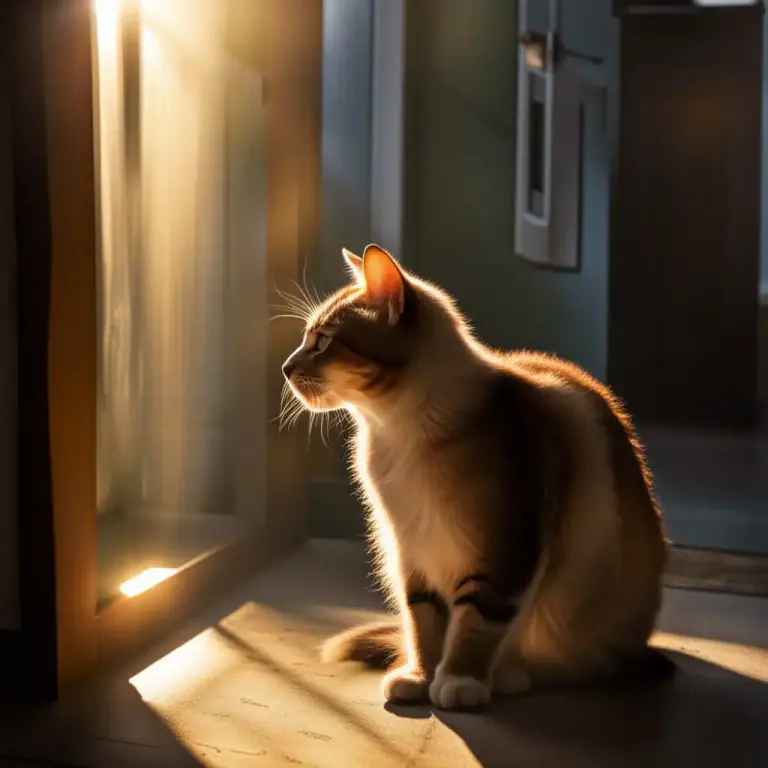 Visual representation of "meow" - The sound that a cat makes