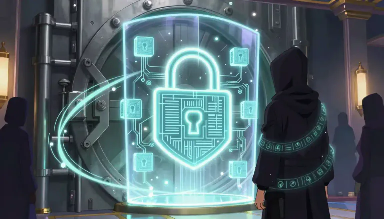 Visual representation of "cryptographic" - Pertaining to the techniques that protect information by encoding it.