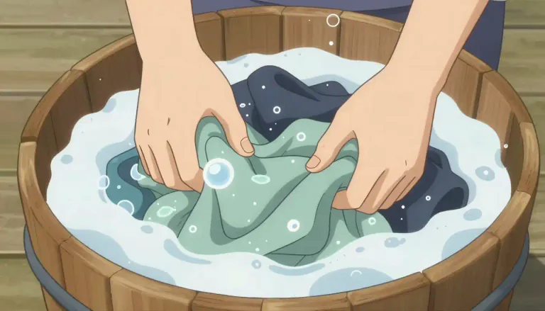 Visual representation of "immerse" - To put completely in a liquid so that all parts are covered.
