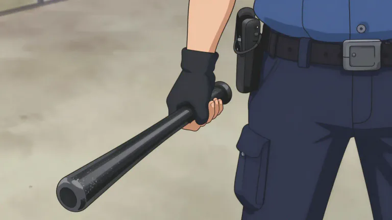 Visual representation of "nightstick" - A nightstick is a heavy stick or baton, usually used by police officers, as a weapon or tool for maintaining order.