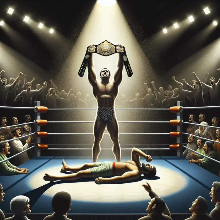 Visual representation of "jobber" - In professional wrestling, a person who frequently loses matches to make the opponents look strong.