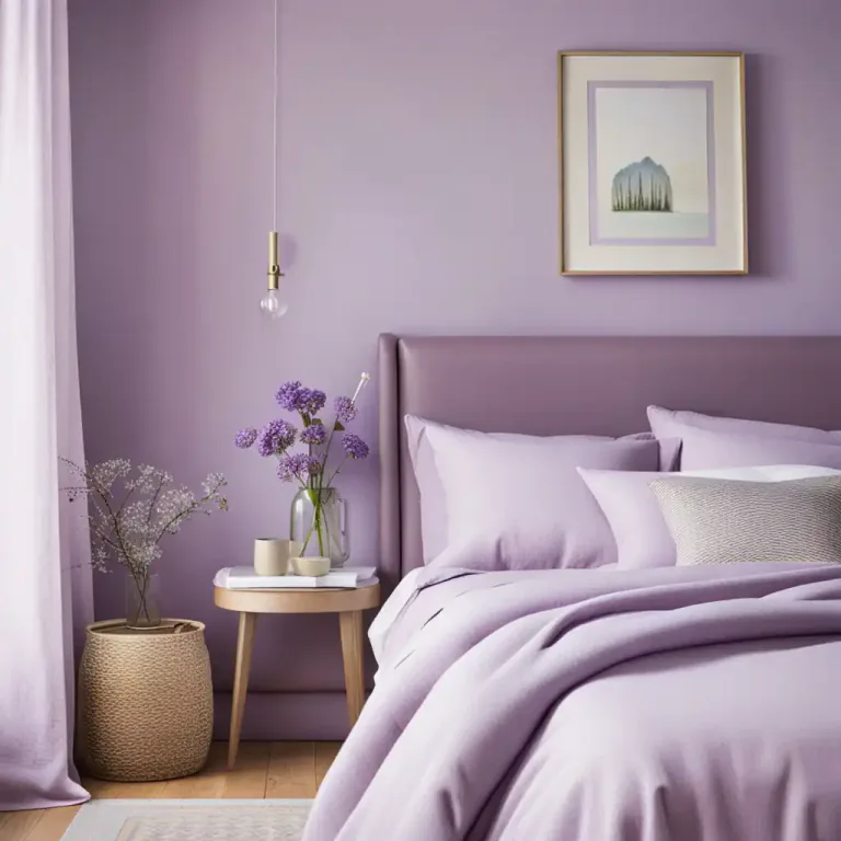 Visual representation of "lavender" - The pale purple color of the lavender flower.