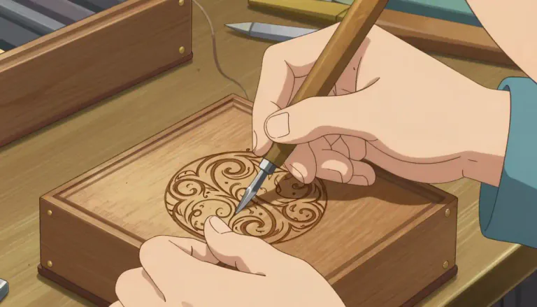 Visual representation of "engraver" - A person who carves or etches into a surface, usually to create a design or picture.