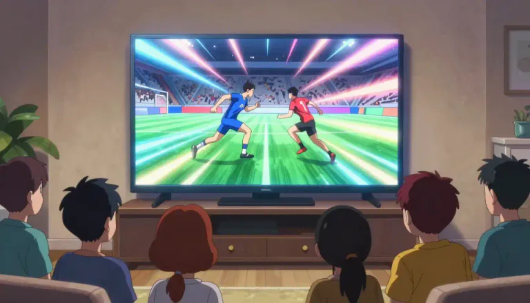 Visual representation of "telecast" - A television program or the act of showing something on television