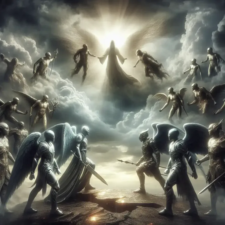 Visual representation of "armageddon" - In the Christian Bible, the last battle between good and evil before the Day of Judgement.