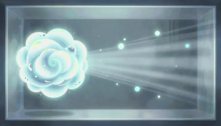 Visual representation of "rarefaction" - The process of becoming less dense.