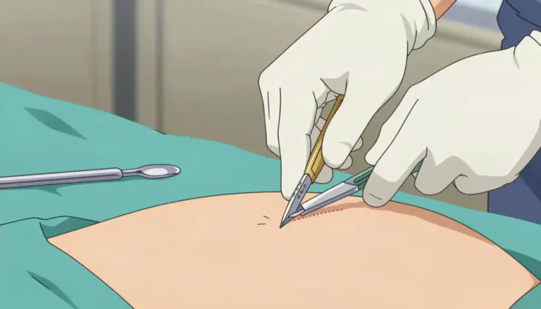 Visual representation of "incise" - To cut into something with a sharp tool, especially in a way that is exact or controlled.
