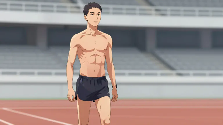 Visual representation of "leanness" - The condition of being thin or skinny due to lack of body fat.