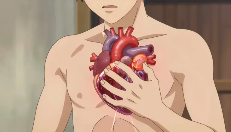 Visual representation of "pericarditis" - Pericarditis is an inflammation of the membrane surrounding the heart, known as the pericardium.