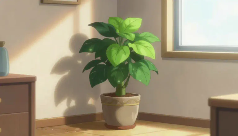 Visual representation of "houseplant" - A plant that is grown indoors in homes or offices for decorative purposes.