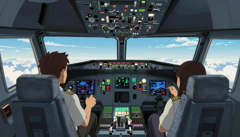 Visual representation of "cockpit" - The place where the pilot sits to control an airplane or a racing car