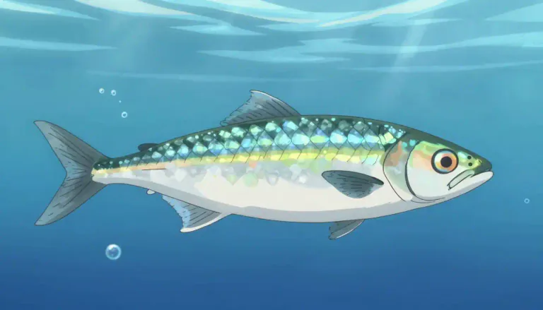 Visual representation of "herring" - A type of fish that lives in the sea and is often used in cooking