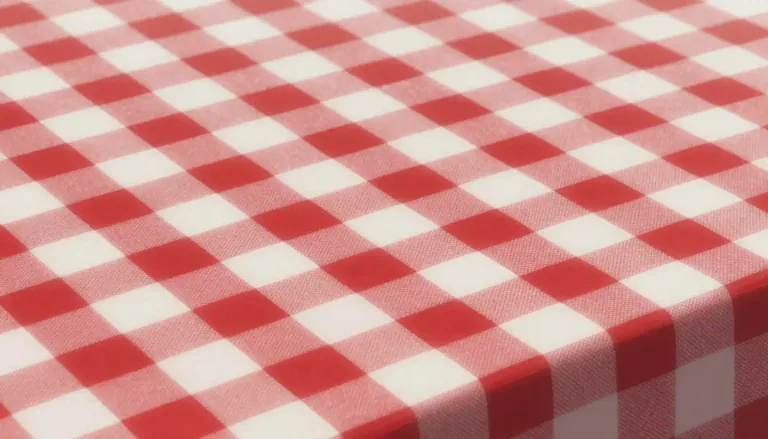 Visual representation of "chequered" - Having a pattern of squares of different colors, typically used to describe fabric or surfaces.