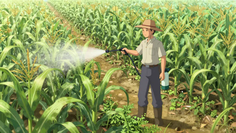 Visual representation of "atrazine" - Atrazine is a widely used herbicide that helps to control weeds in various crops, particularly corn.