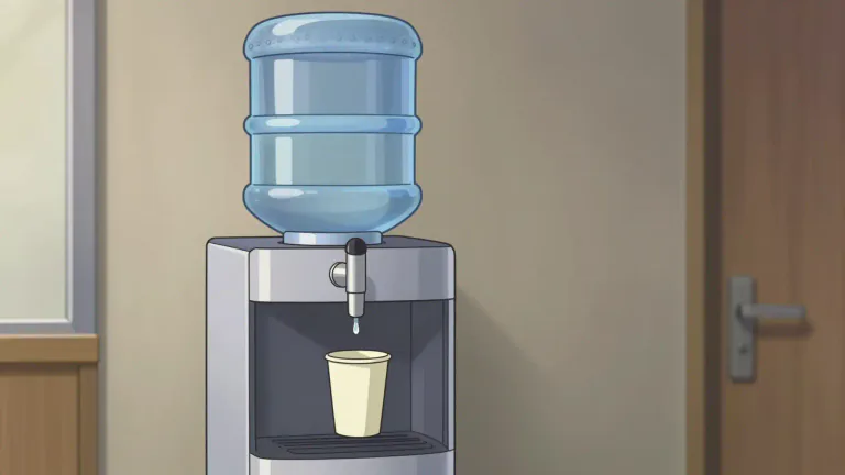 Visual representation of "watercooler" - A machine that dispenses water, often found in offices for drinking purposes.