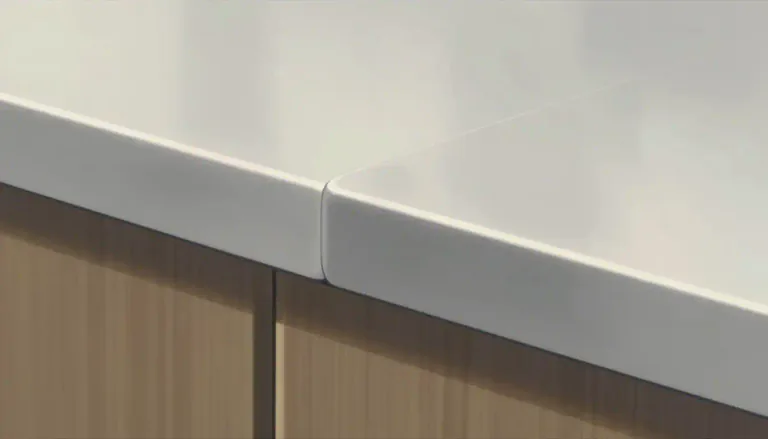 Visual representation of "bullnose" - A rounded edge or corner on a piece of material, commonly seen in construction and design.
