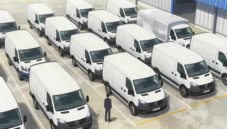 Visual representation of "fleetwide" - Referring to something that pertains to all members of a fleet, such as vehicles or vessels.