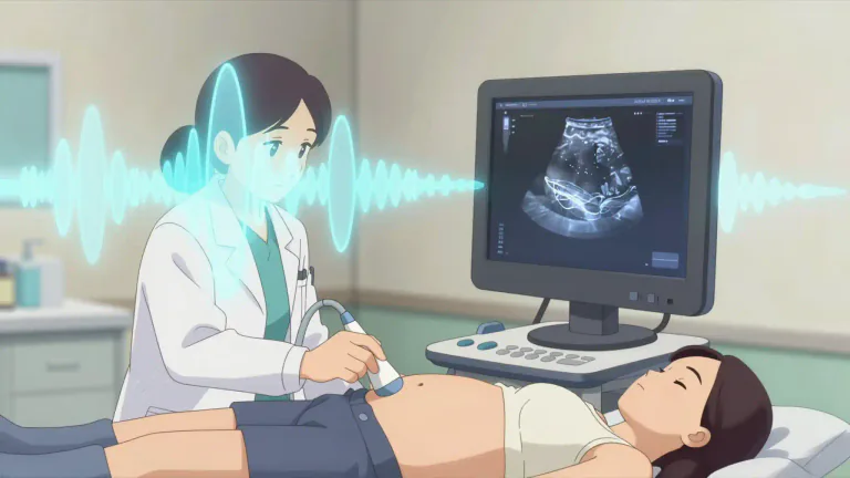 Visual representation of "ultrasonic" - Relating to or denoting sound waves with a frequency above the upper limit of human hearing.