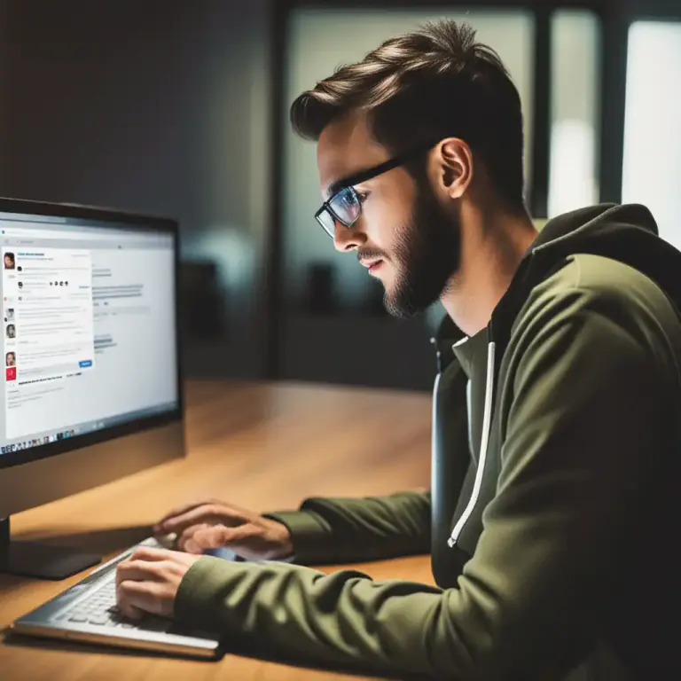Visual representation of "poster" - A person who makes posts on social media or an online forum.