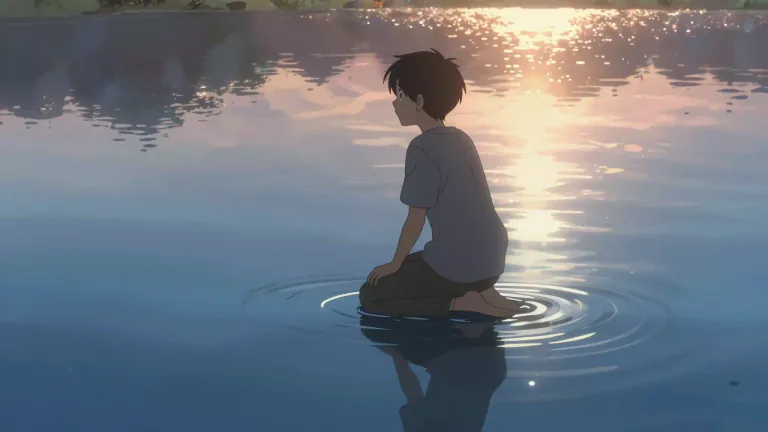 Visual representation of "reflection" - The throwing back by a body or surface of light, heat, or sound without absorbing it.
