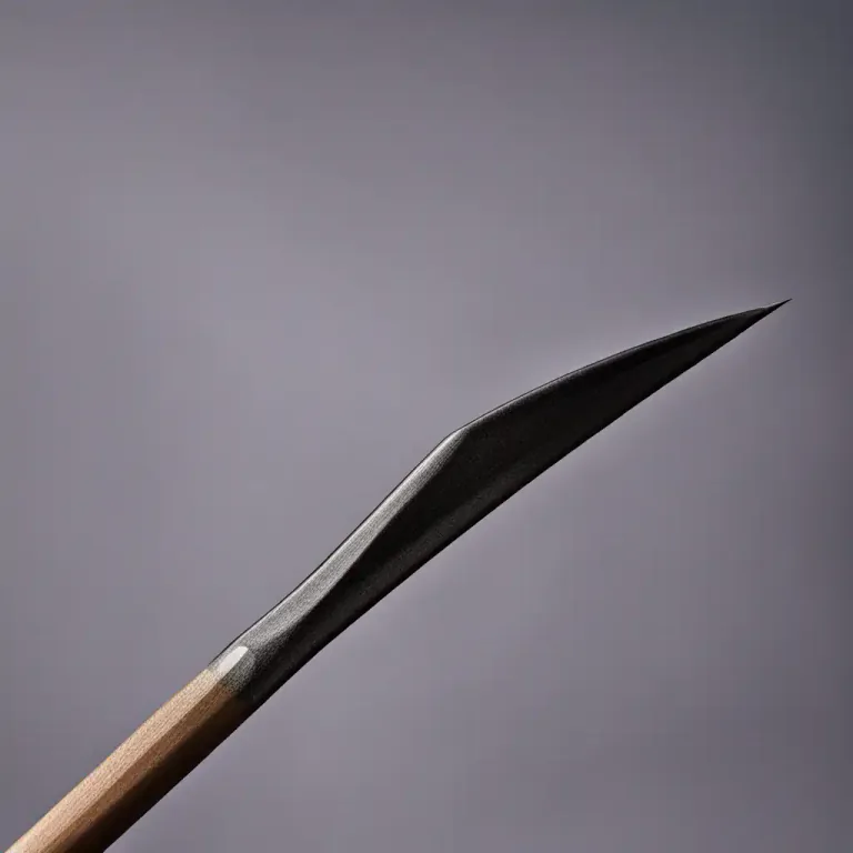 Visual representation of "cusp" - A point or sharp end.
