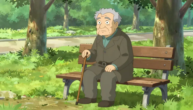 Visual representation of "geezer" - A man, often used to refer to an old man