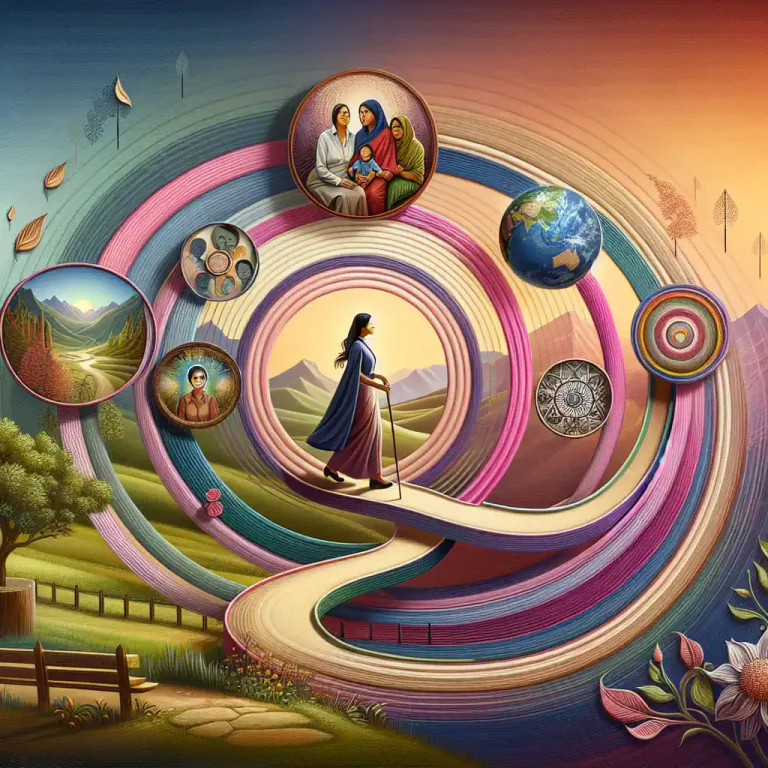 Visual representation of "sutra" - A thread or line that holds things together.