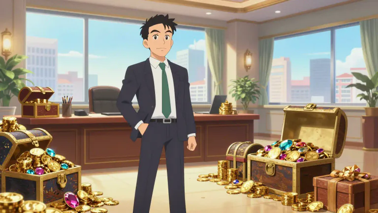 Visual representation of "millionaire" - Possessing a million of something.