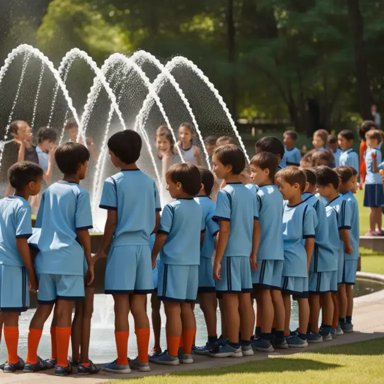 Visual representation of "fountain" - A small device that sprays water, often used to provide drinking water in public places