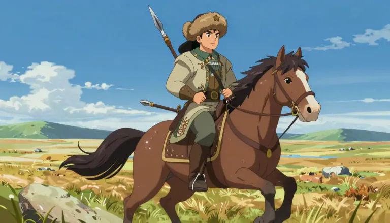Visual representation of "cossack" - A freelance warrior or horseman in the historical context, particularly in Eastern Europe.