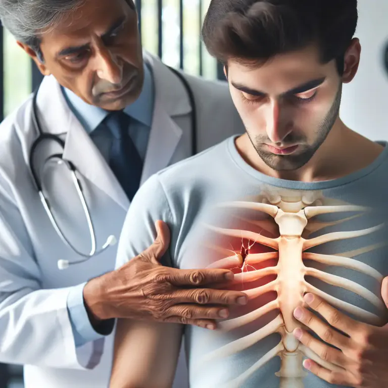 Visual representation of "gladiolus" - The largest part of the sternum, a bone in the middle of the chest