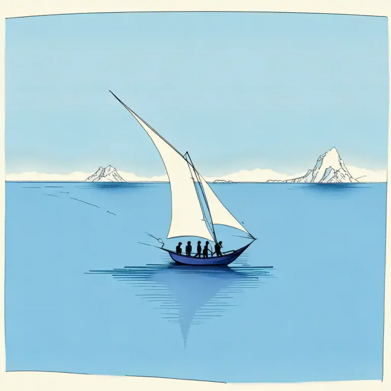 Visual representation of "by water" - Through or across water