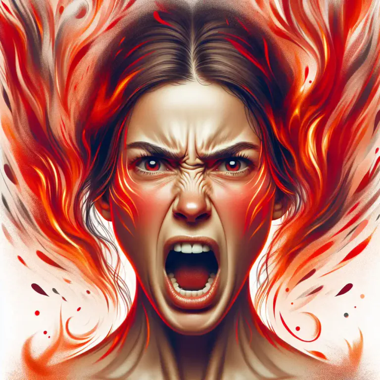 Visual representation of "flame" - To show strong feeling, especially anger