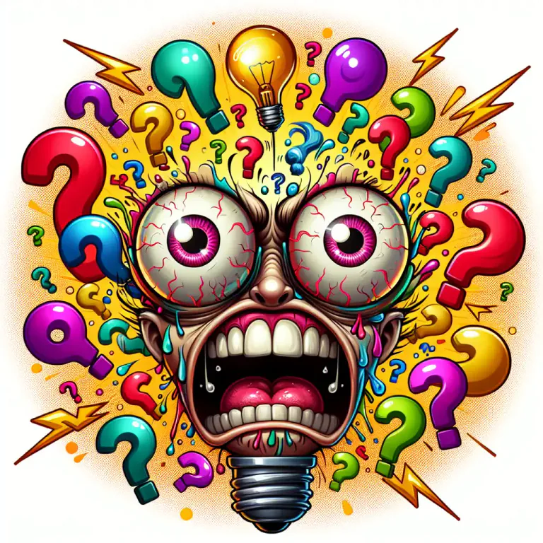 Visual representation of "screwball" - Bizarre or crazy.