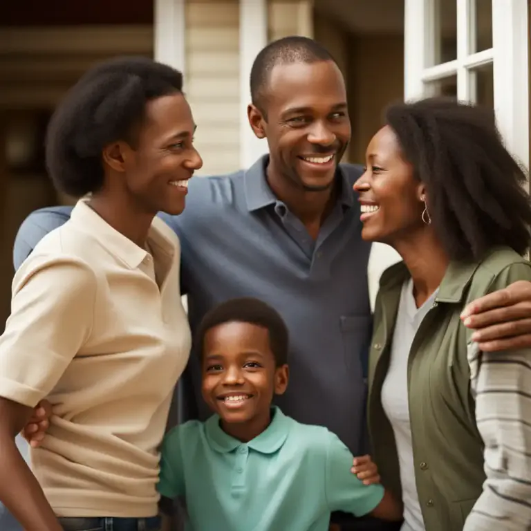 Visual representation of "folk" - A person's family
