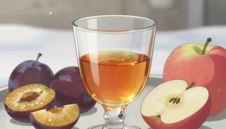 Visual representation of "schnapps" - A strong alcoholic drink usually made from fruit.