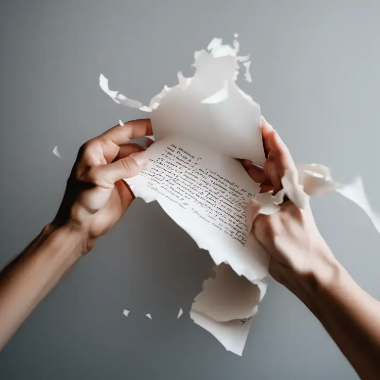 Visual representation of "rent" - To tear or cut something open