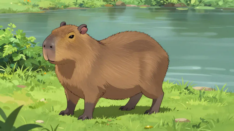 Visual representation of "capybara" - A large rodent from South America