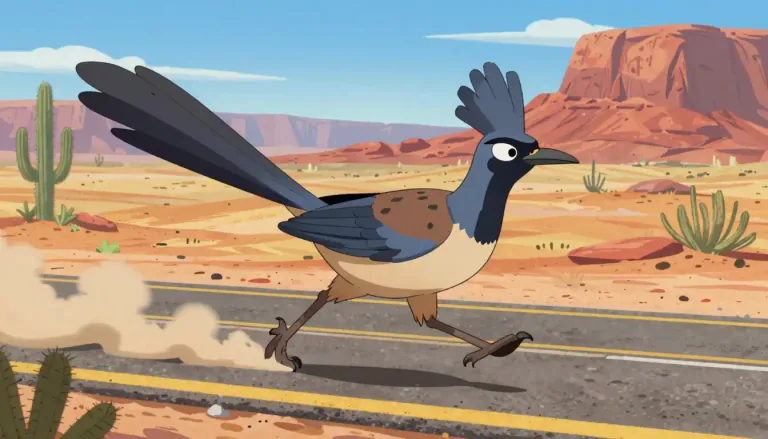 Visual representation of "roadrunner" - A large, fast-running bird found in the deserts of the southwestern United States and Mexico, known for its distinctive calls.
