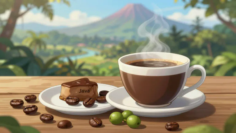 Visual representation of "javan" - A term used to describe a type of coffee that originates from Java, known for its distinct flavor.