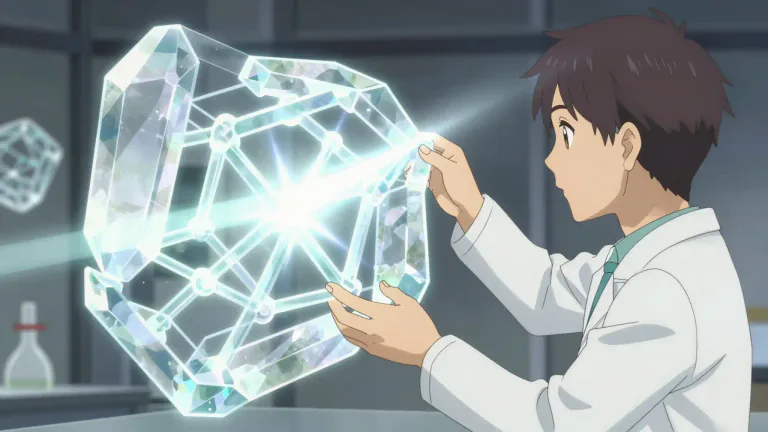 Visual representation of "crystallographic" - Related to the study and analysis of crystals and their structures.