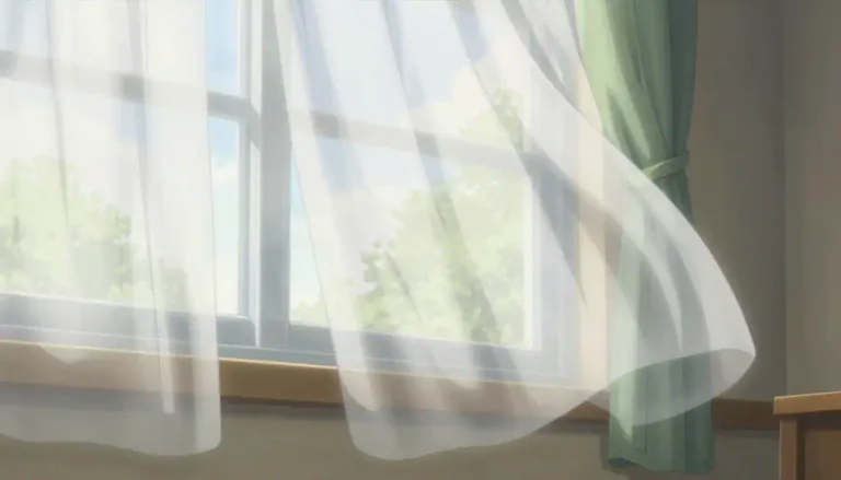 Visual representation of "voile" - A light, sheer fabric, typically made from cotton or polyester, used for making curtains or soft furnishings.