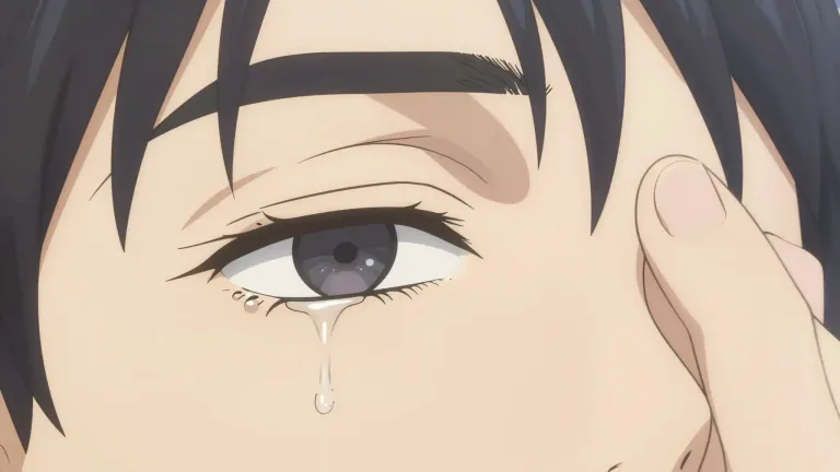 Visual representation of "rheum" - A watery fluid, especially one that accumulates in the eyes or nose.