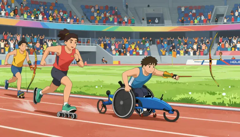 Visual representation of "paralympics" - The Paralympics is an international multi-sport event for athletes with disabilities, held every four years after the Summer and Winter Olympic Games.