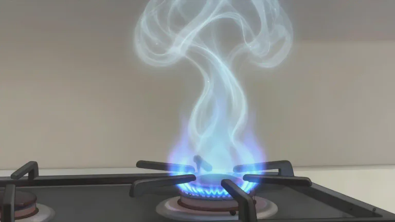 Visual representation of "methane" - A colorless, odorless gas that is used as a fuel.