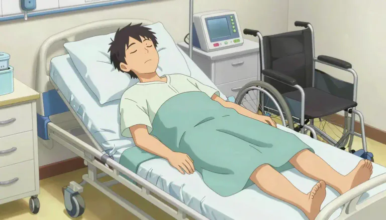 Visual representation of "quadriplegia" - A medical condition characterized by the loss of movement and sensation in all four limbs, often due to spinal cord injury or disease.